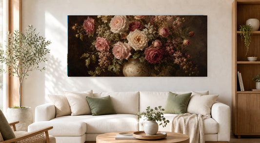 Vintage Floral Still Life Canvas