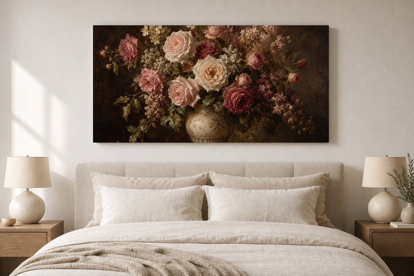 Vintage Floral Still Life Canvas