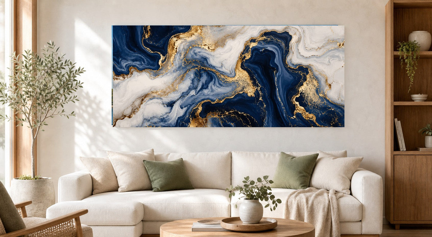 Luxurious Marble and Gold Abstraction