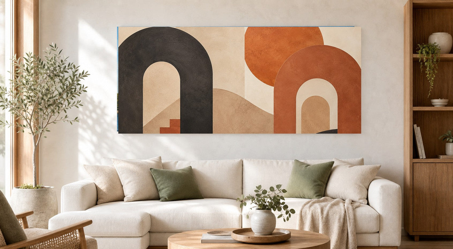 Abstract Desert Archway Landscape