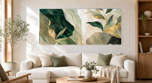 Botanical Elegance in Green and Gold