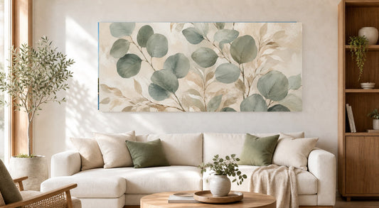Soft Green Leaves Wall Art