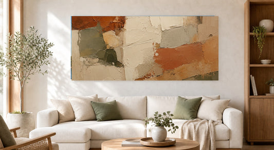 Textured Earthy Abstract Composition