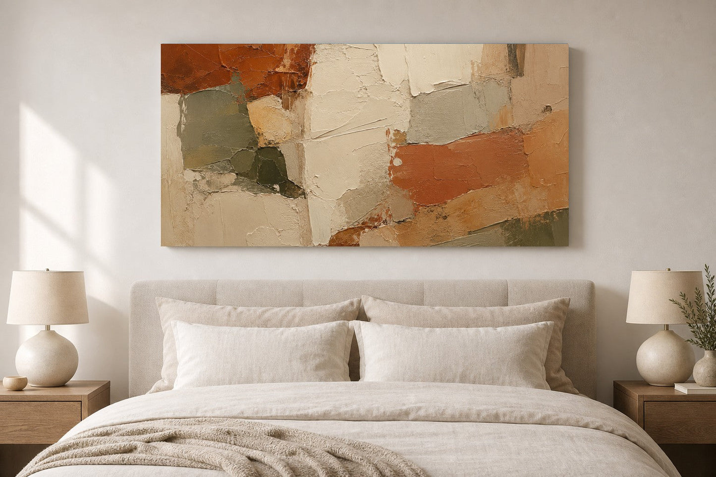 Textured Earthy Abstract Composition