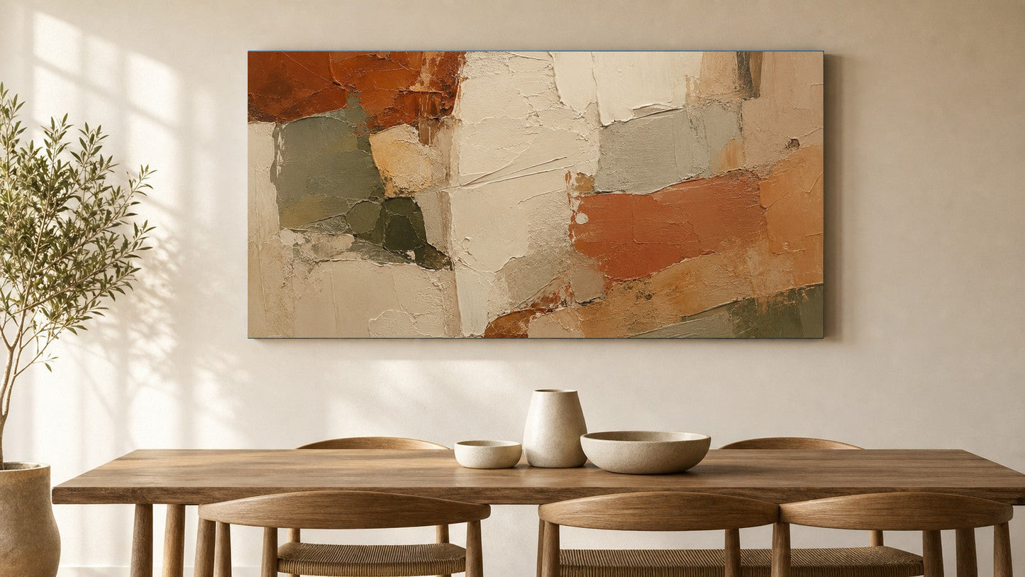 Textured Earthy Abstract Composition