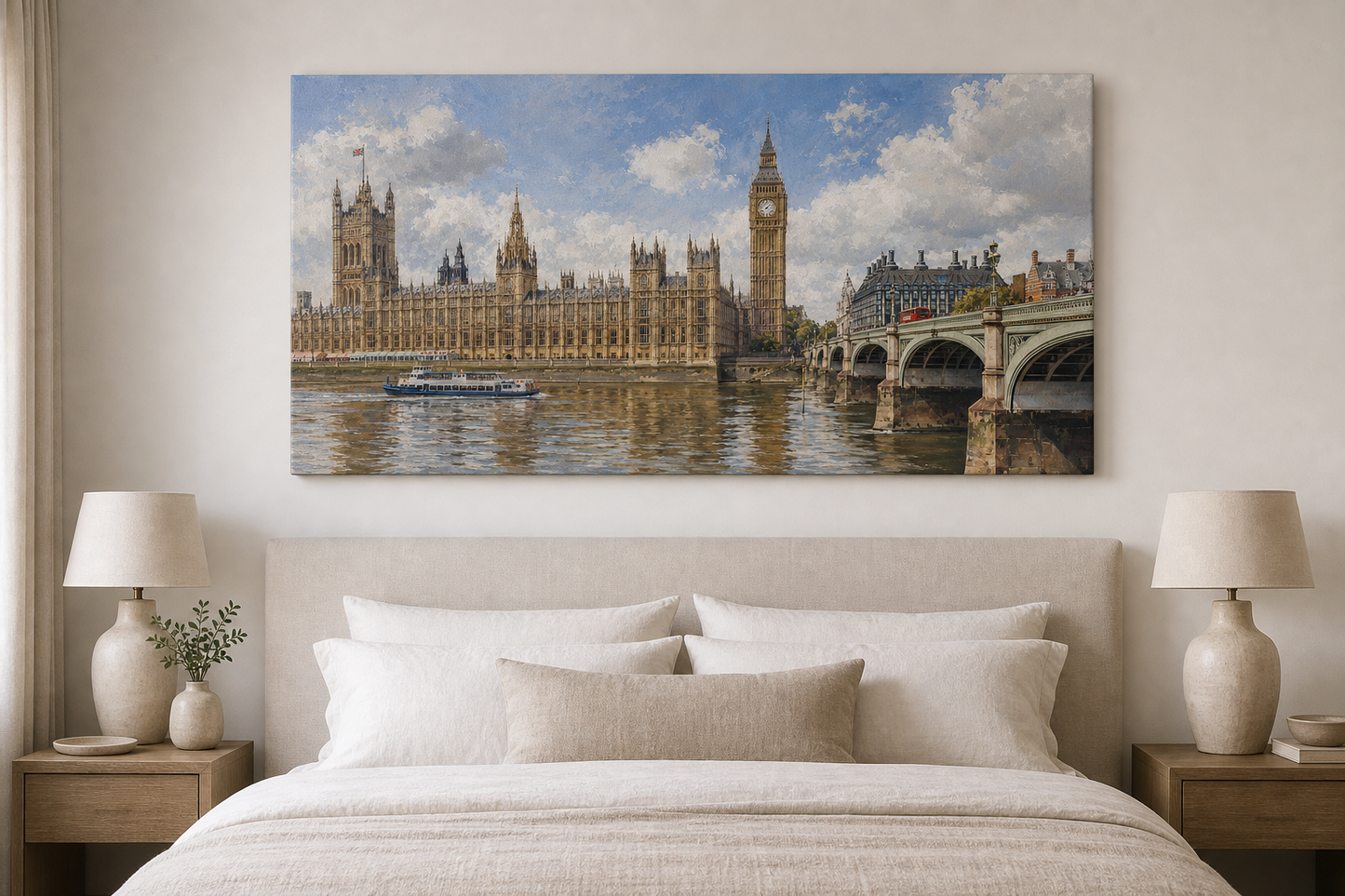 London Westminster Thames Canvas