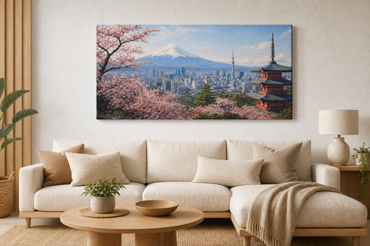Tokyo Skyline & Mount Fuji Canvas
