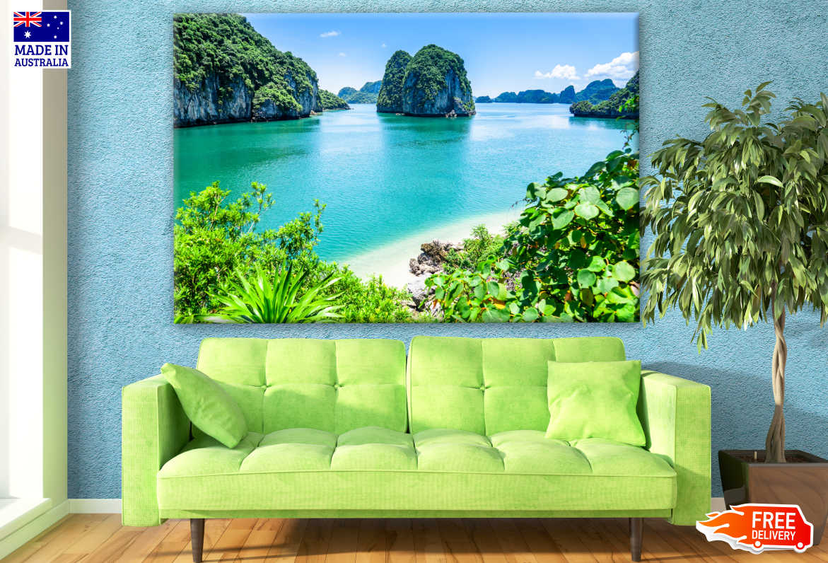 Coastal Sea Scenery Canvas Print