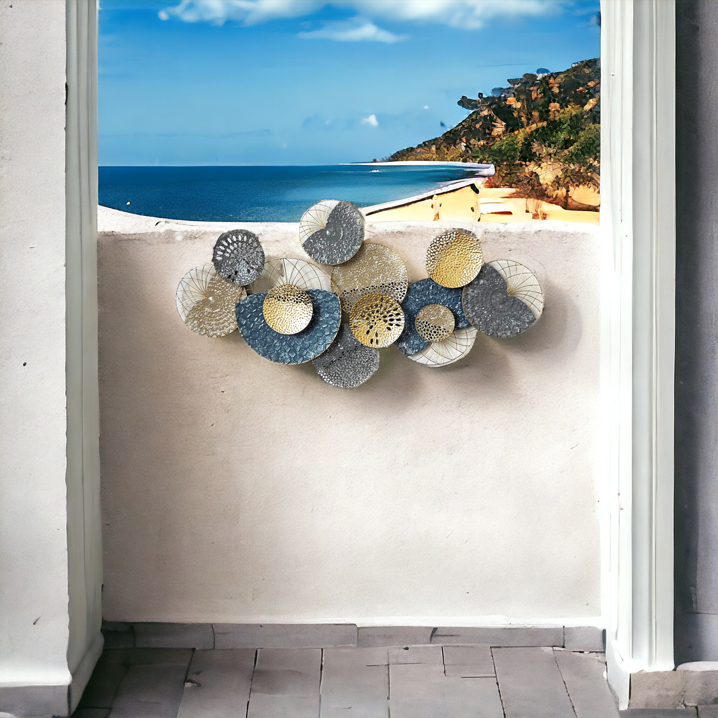 135cm Metal Wall Art - Angle 3