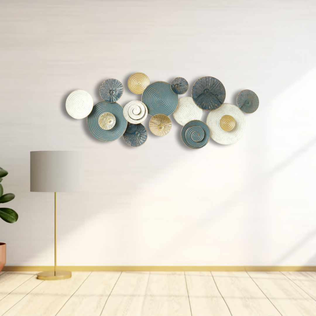 130cm Metal Wall Art Iron Sculpture - Angle 2