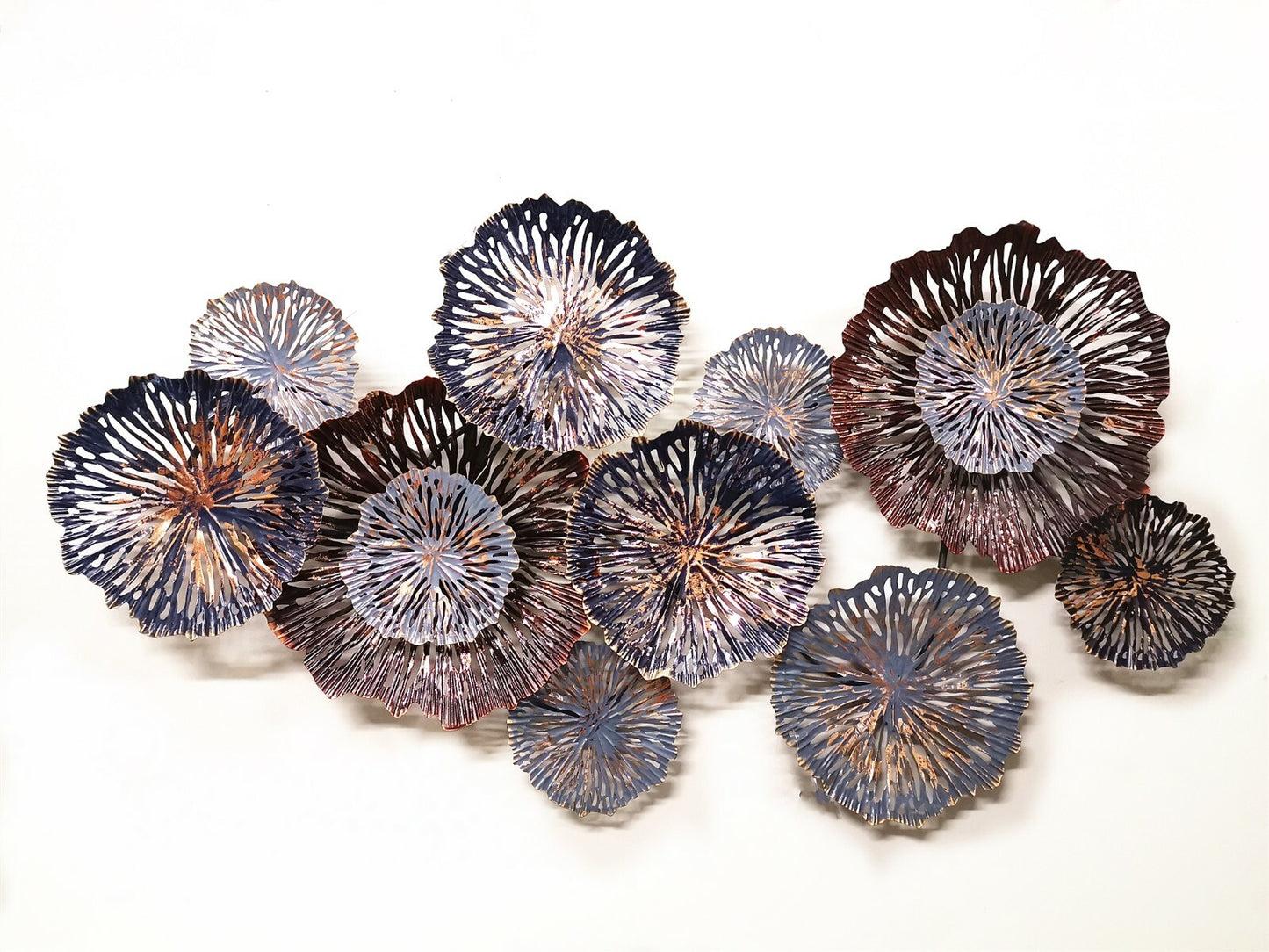 138cm Metal Wall Art Circles Hanging Sculpture - Detail