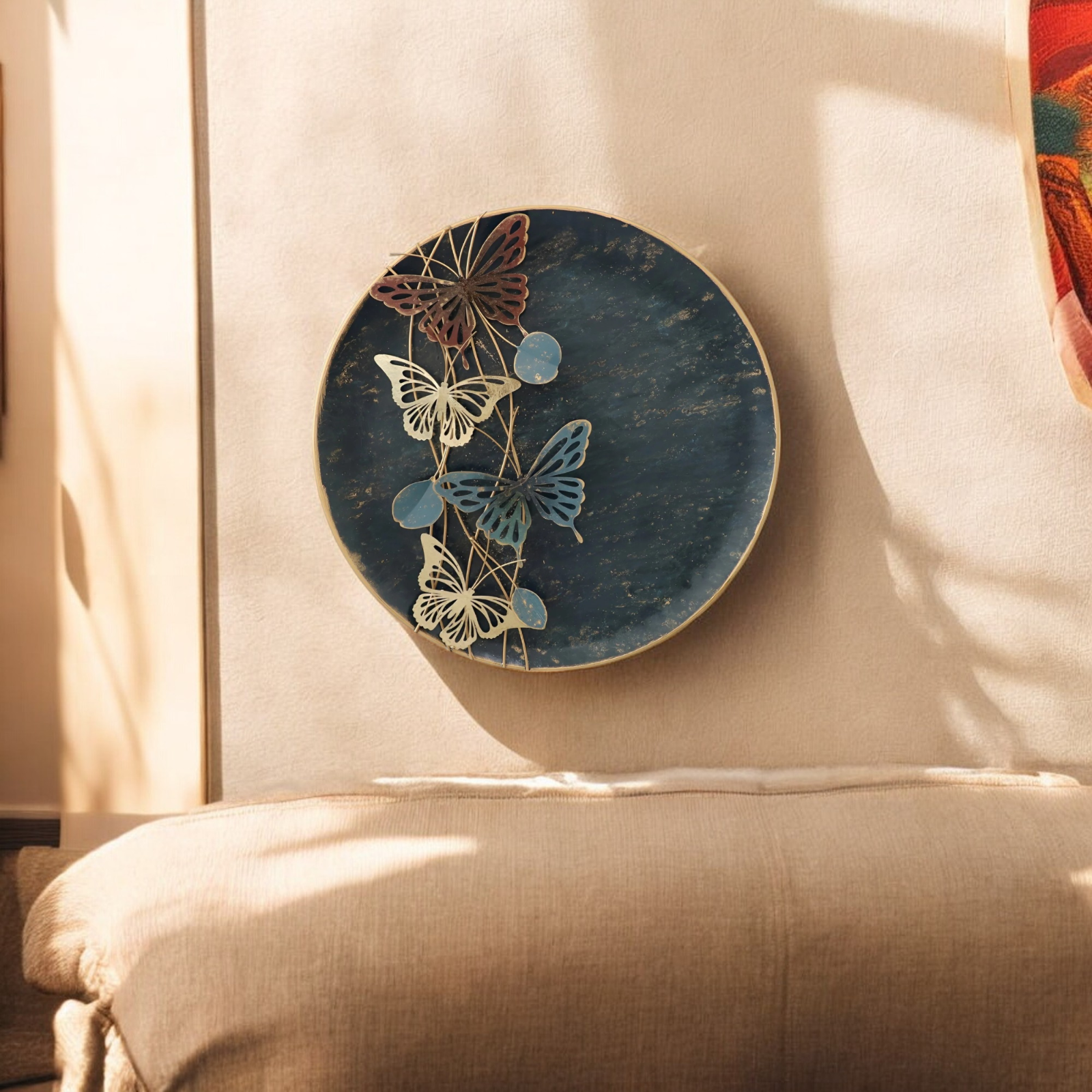 73cm Metal Wall Art Butterfly Decor