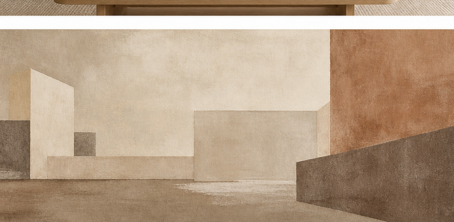 Soft Structure Architectural Stretched Canvas minimalist artwork – full landscape design