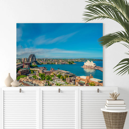Sydney Opera House & Harbour Bridge Canvas Wall Art