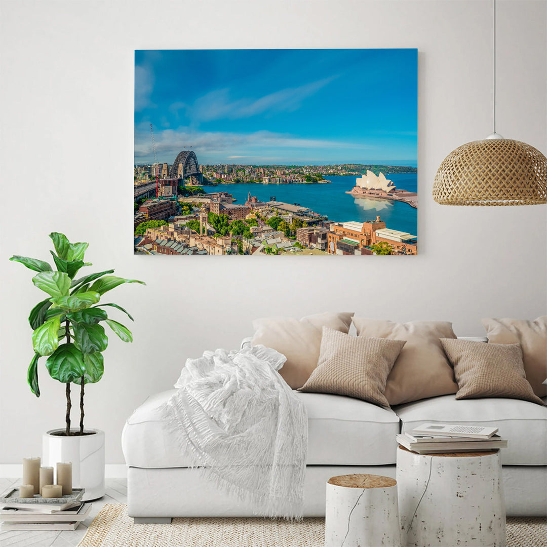 Sydney Opera House & Harbour Bridge Canvas Wall Art – product view 3