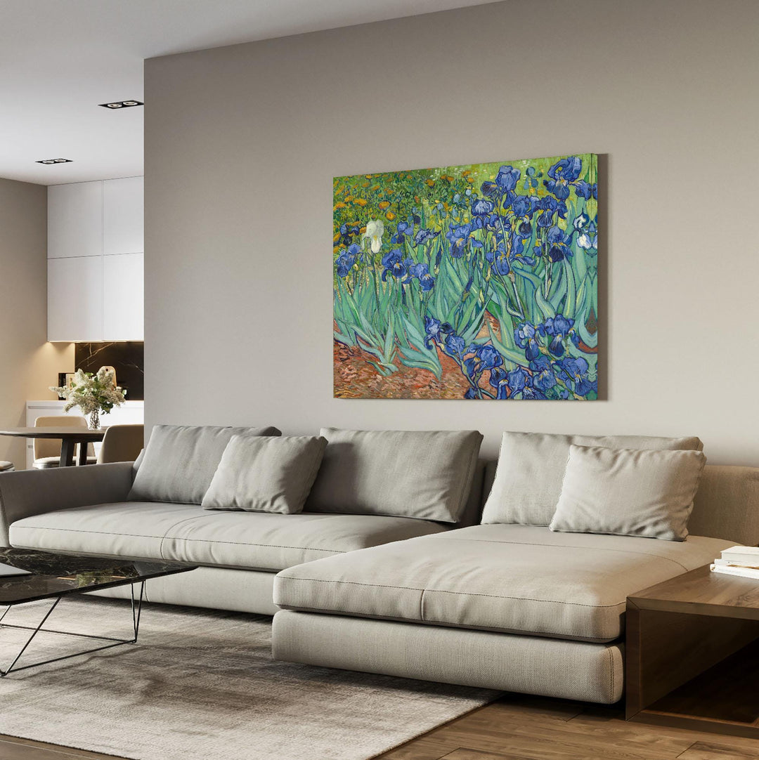 Van Gogh Irises Canvas Wall Art – Classic Floral – product view 3