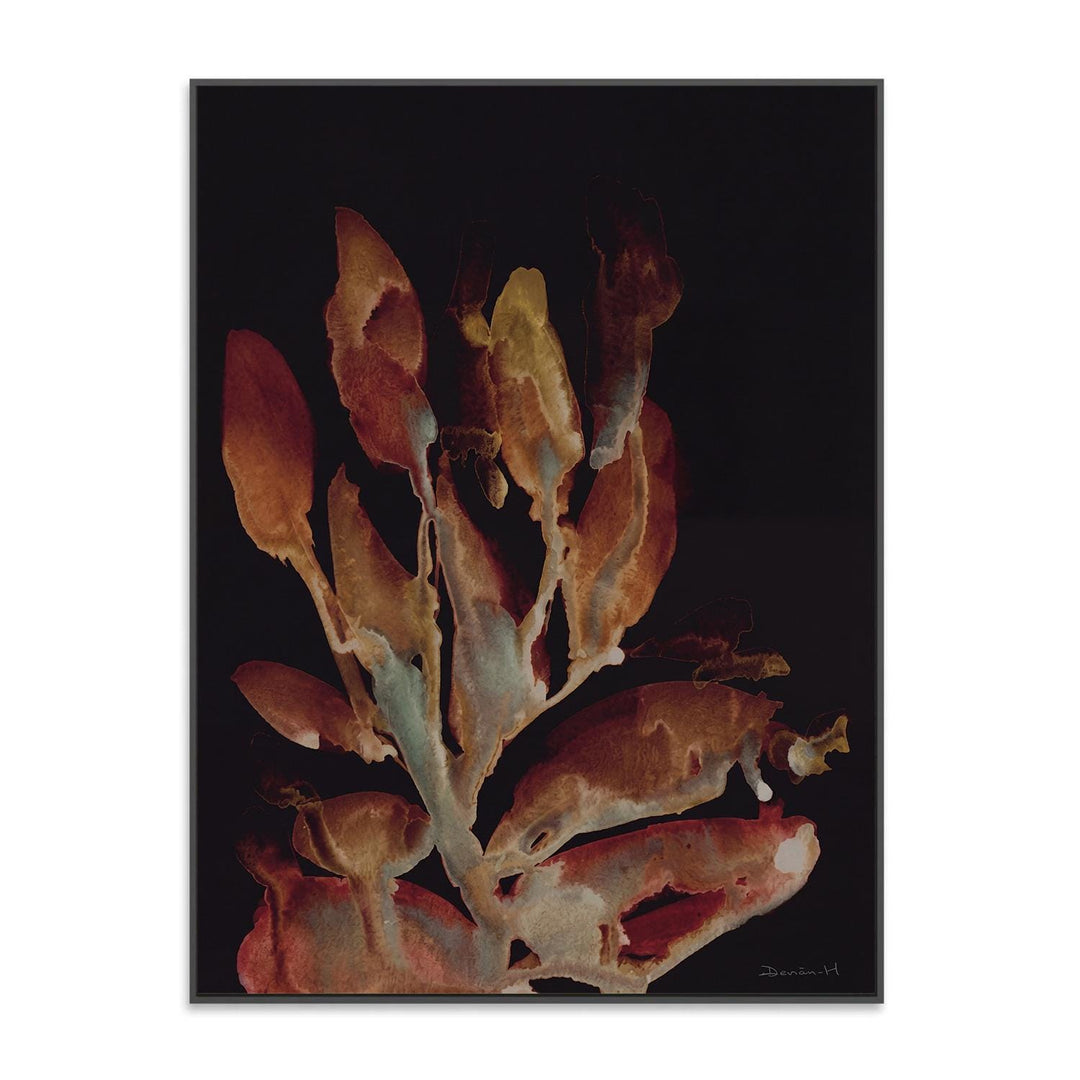Dark Botanical Canvas Wall Art – Moody Floral – product view 4