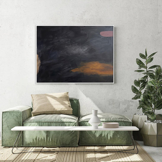 Midnight Horizon Contemporary Canvas Wall Art