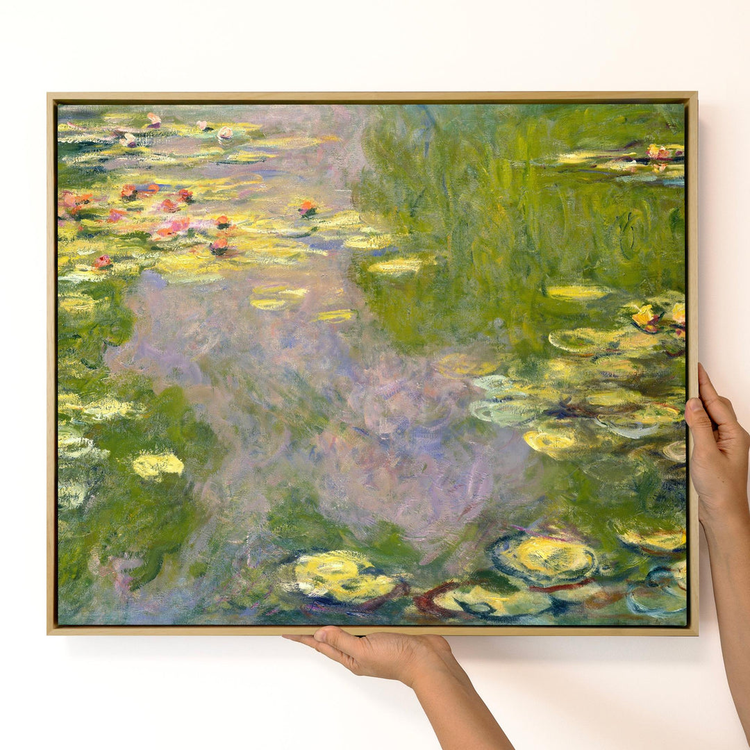 Monet Water Lilies Canvas Wall Art – Classic Pond – product view 2