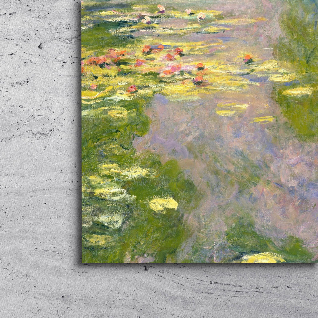 Monet Water Lilies Canvas Wall Art – Classic Pond – product view 3