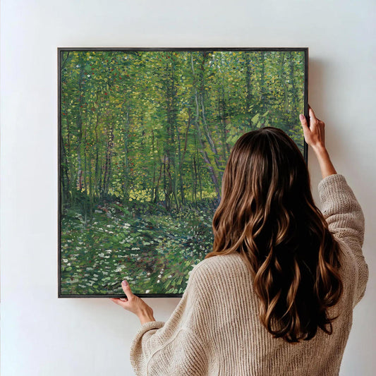 Van Gogh Trees and Undergrowth Canvas Wall Art