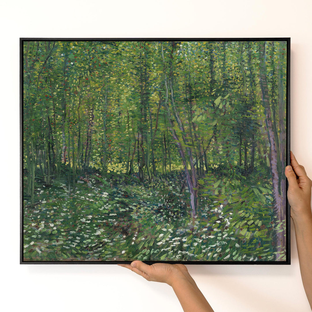 Van Gogh Trees and Undergrowth Canvas Wall Art – product view 2