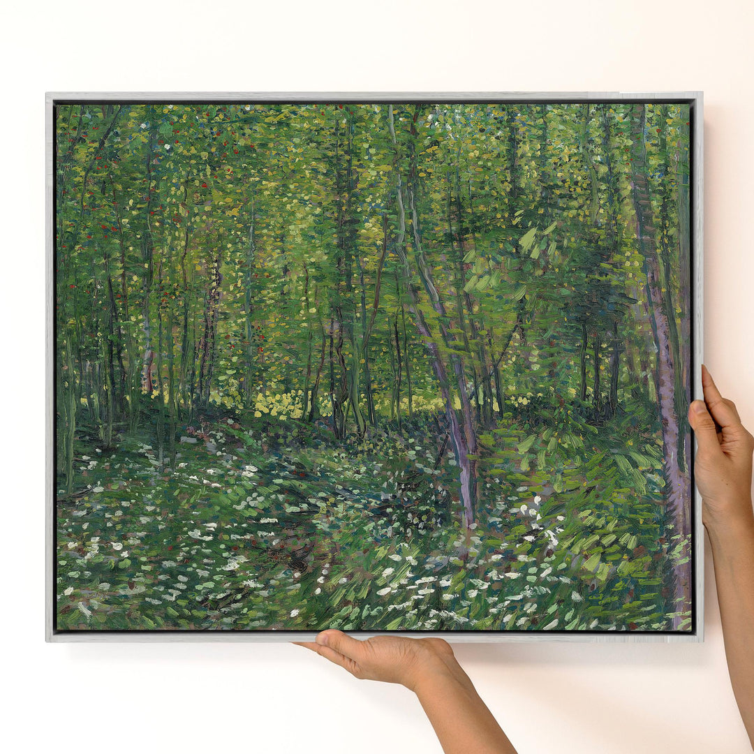 Van Gogh Trees and Undergrowth Canvas Wall Art – product view 3
