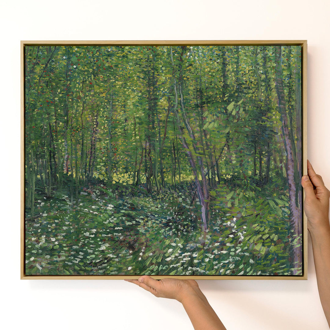 Van Gogh Trees and Undergrowth Canvas Wall Art – product view 4