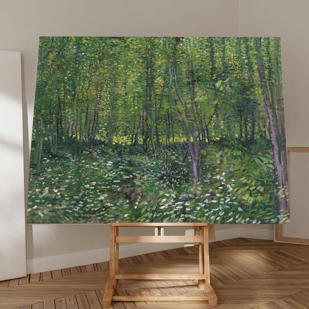 Van Gogh Trees and Undergrowth Canvas Wall Art – product view 5