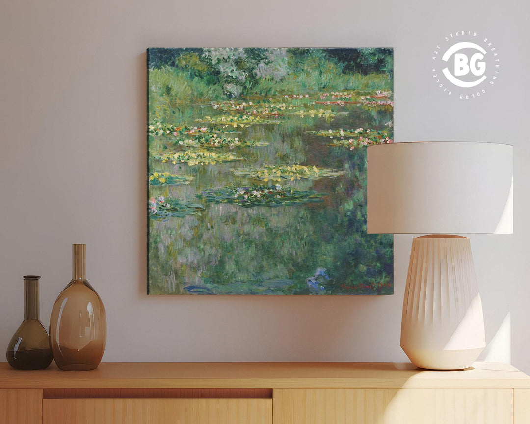 Monet Water Lilies Canvas Wall Art – Fine Art Edition – product view 2