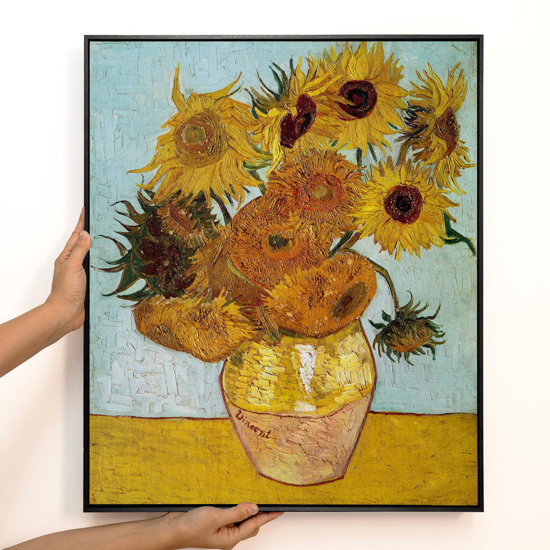 Van Gogh Sunflowers Canvas Wall Art – Yellow Floral – product view 2