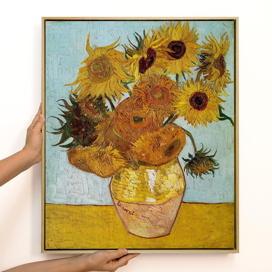 Van Gogh Sunflowers Canvas Wall Art – Yellow Floral – product view 3