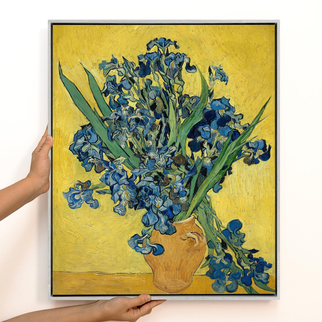 Van Gogh Irises Canvas Wall Art – Blue Floral – product view 2