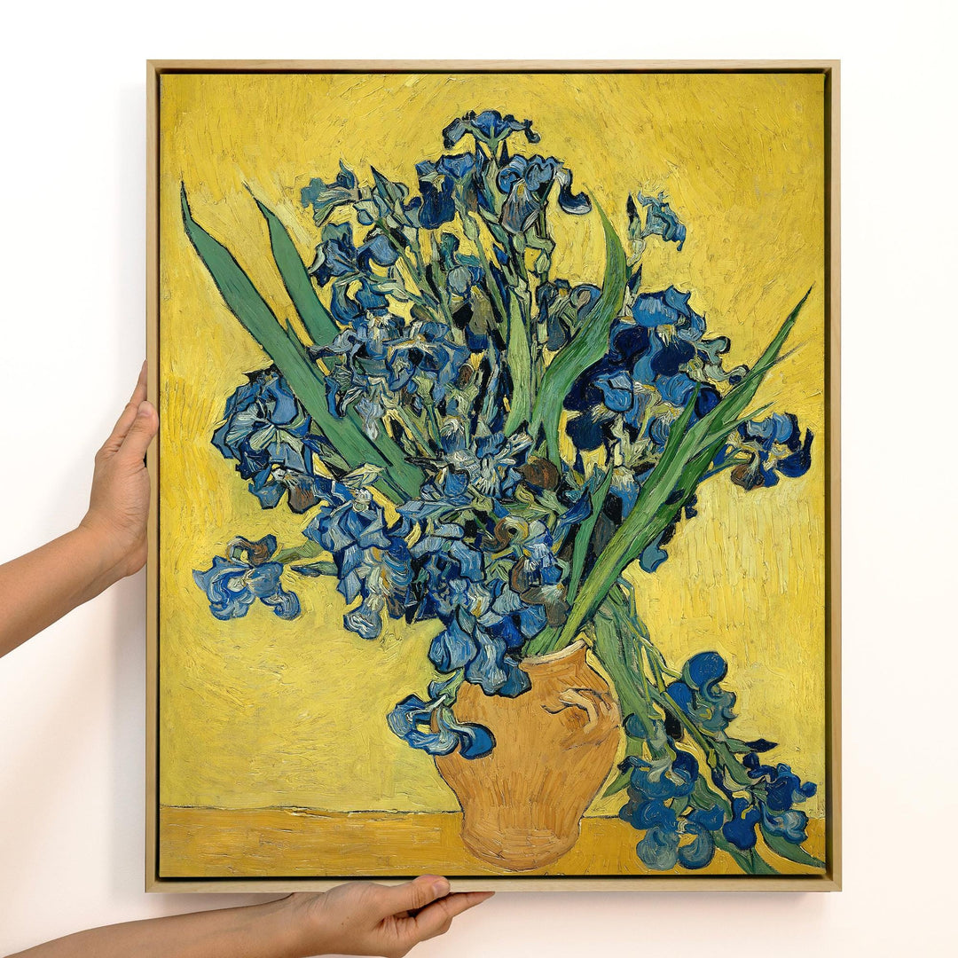 Van Gogh Irises Canvas Wall Art – Blue Floral – product view 3