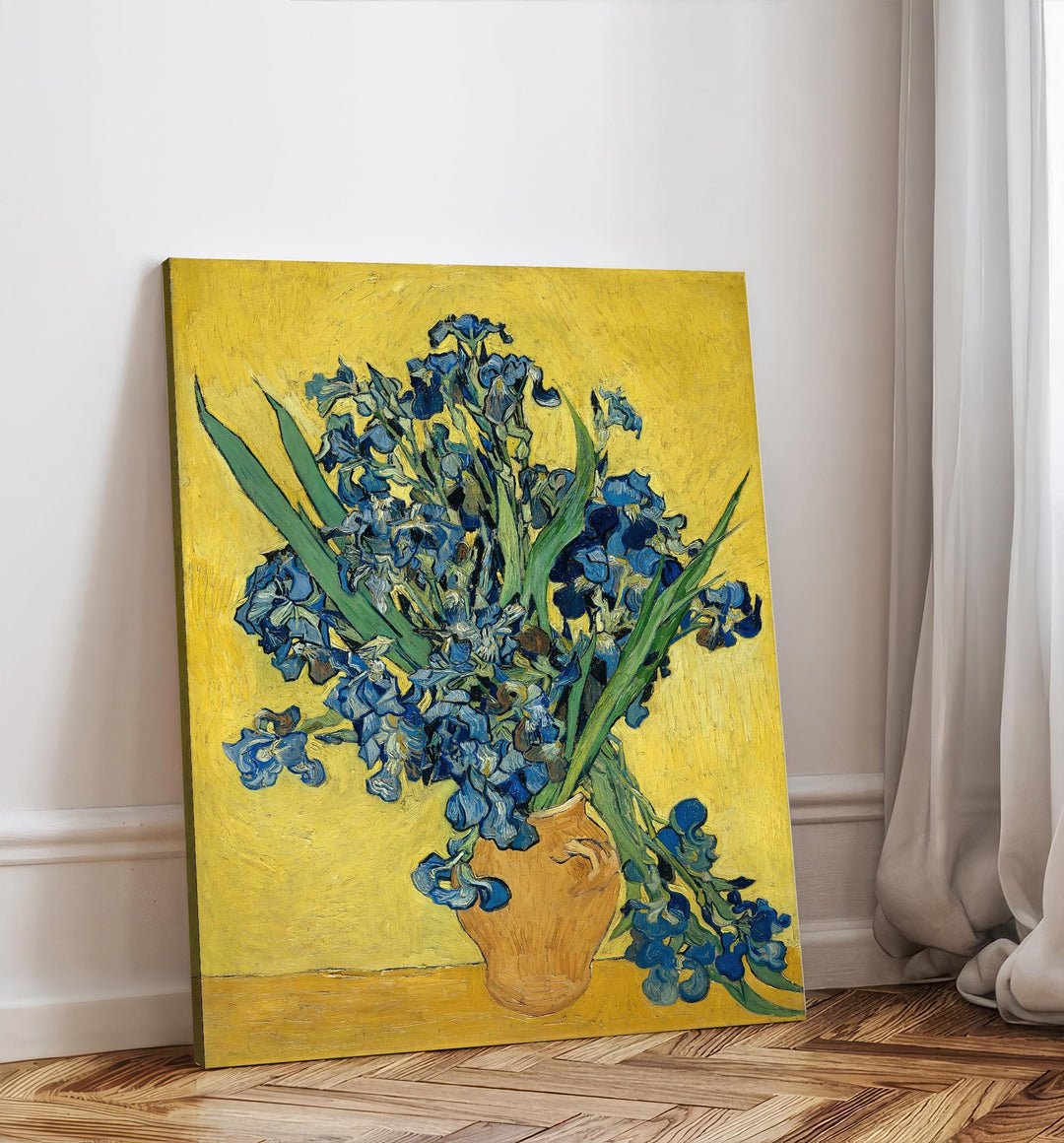 Van Gogh Irises Canvas Wall Art – Blue Floral – product view 4